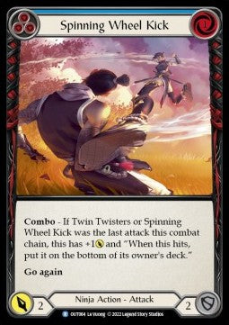 Spinning Wheel Kick (Blue) [OUT064] (Outsiders) Rainbow Foil