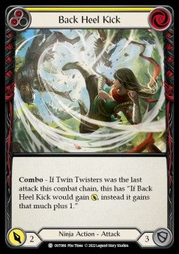 Back Heel Kick (Yellow) [OUT066] (Outsiders) Rainbow Foil