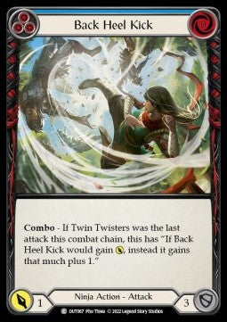 Back Heel Kick (Blue) [OUT067] (Outsiders) Rainbow Foil