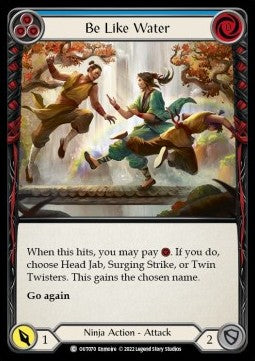 Be Like Water (Blue) [OUT070] (Outsiders) Rainbow Foil