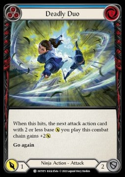 Deadly Duo (Blue) [OUT073] (Outsiders) Rainbow Foil