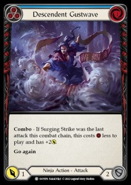 Descendent Gustwave (Blue) [OUT076] (Outsiders) Rainbow Foil