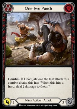 One-Two Punch (Blue) [OUT082] (Outsiders) Rainbow Foil