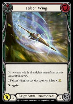Falcon Wing (Red) [OUT115] (Outsiders) Rainbow Foil