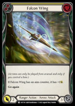 Falcon Wing (Yellow) [OUT116] (Outsiders) Rainbow Foil