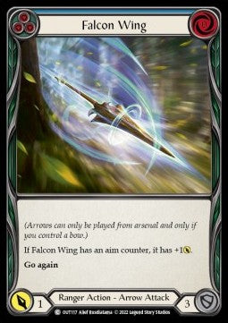 Falcon Wing (Blue) [OUT117] (Outsiders) Rainbow Foil