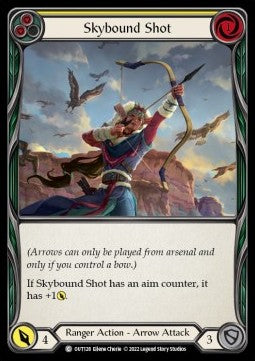 Skybound Shot (Yellow) [OUT128] (Outsiders) Rainbow Foil