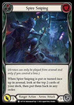 Spire Sniping (Red) [OUT130] (Outsiders) Rainbow Foil