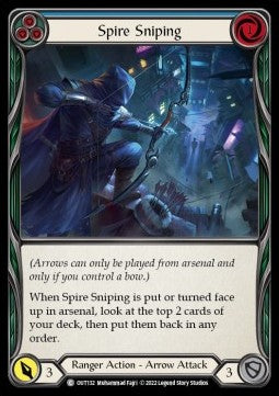 Spire Sniping (Blue) [OUT132] (Outsiders) Rainbow Foil