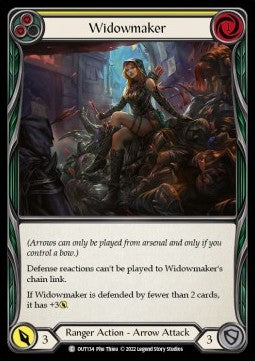 Widowmaker (Yellow) [OUT134] (Outsiders) Rainbow Foil