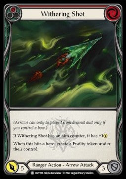 Withering Shot (Red) [OUT136] (Outsiders) Rainbow Foil