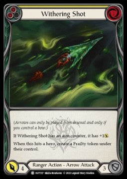 Withering Shot (Yellow) [OUT137] (Outsiders) Rainbow Foil