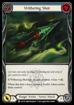 Withering Shot (Blue) [OUT138] (Outsiders) Rainbow Foil