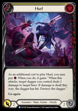 Hurl (Yellow) [OUT149] (Outsiders) Rainbow Foil