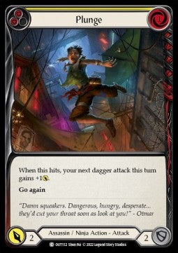 Plunge (Yellow) [OUT152] (Outsiders) Rainbow Foil