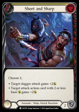 Short and Sharp (Yellow) [OUT155] (Outsiders) Rainbow Foil
