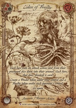 Codex of Frailty (Marvel) [OUT160] (Outsiders) Cold Foil