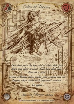 Codex of Inertia (Marvel) [OUT161] (Outsiders) Cold Foil