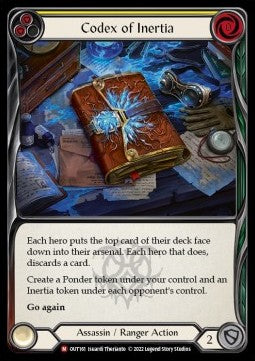 Codex of Inertia [OUT161] (Outsiders) Rainbow Foil