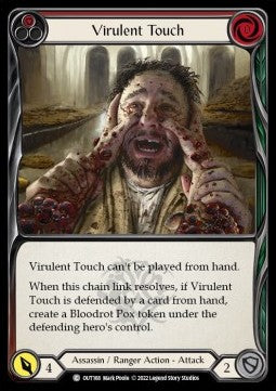 Virulent Touch (Red) [OUT168] (Outsiders) Rainbow Foil