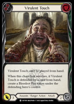Virulent Touch (Yellow) [OUT169] (Outsiders) Rainbow Foil