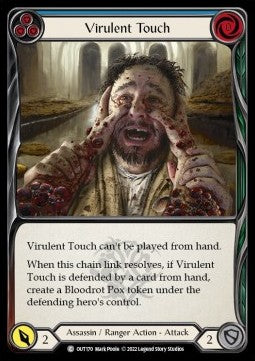 Virulent Touch (Blue) [OUT170] (Outsiders) Rainbow Foil