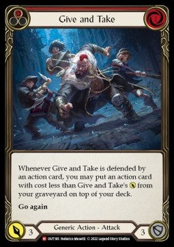 Give and Take [OUT185] (Outsiders) Rainbow Foil