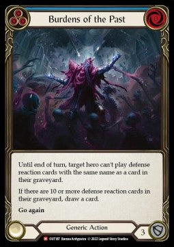 Burdens of the Past [OUT187] (Outsiders) Rainbow Foil