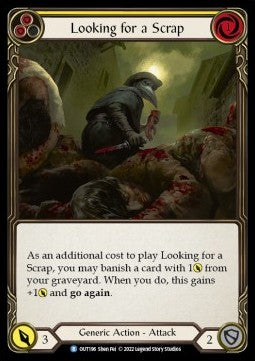 Looking for a Scrap (Yellow) [OUT196] (Outsiders) Rainbow Foil