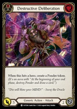 Destructive Deliberation (Red) [OUT204] (Outsiders) Rainbow Foil