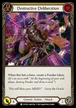 Destructive Deliberation (Yellow) [OUT205] (Outsiders) Rainbow Foil