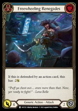 Freewheeling Renegades (Blue) [OUT212] (Outsiders) Rainbow Foil