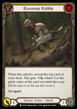 Ravenous Rabble (Yellow) [OUT214] (Outsiders) Regular