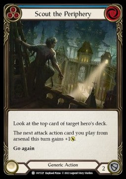 Scout the Periphery (Blue) [OUT227] (Outsiders) Rainbow Foil