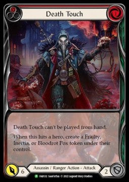 Death Touch (Red) (Extended Art) [FAB132] (FAB Promos) Rainbow Foil