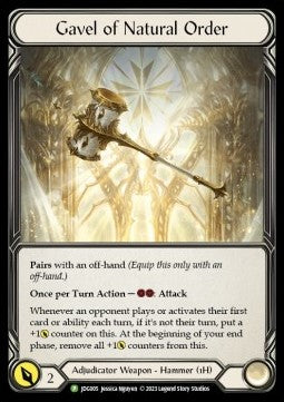 Gavel of Natural Order [JDG005] (Judge Promos) Cold Foil
