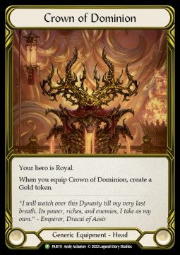 Crown of Dominion [FAB111] (FAB Promos) Gold Cold Foil