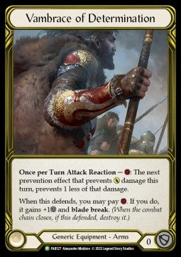 Vambrace of Determination [FAB127] (FAB Promos) Gold Cold Foil