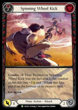 Spinning Wheel Kick (Red) (Extended Art) [LGS141] (LGS Promos) Rainbow Foil