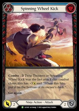 Spinning Wheel Kick (Blue) (Extended Art) [LGS143] (LGS Promos) Rainbow Foil