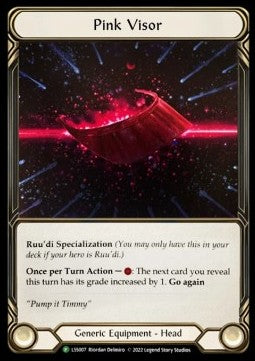 Pink Visor [LSS007] (LSS Promos) Cold Foil