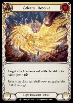 Celestial Resolve (Yellow) [DTD042] (Dusk till Dawn) Rainbow Foil