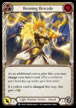 Beaming Bravado (Yellow) [DTD058] (Dusk till Dawn) Rainbow Foil
