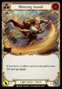 Blistering Assault (Red) [DTD091] (Dusk till Dawn) Rainbow Foil