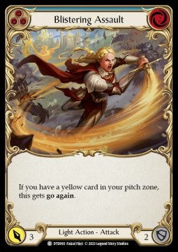 Blistering Assault (Blue) [DTD093] (Dusk till Dawn) Rainbow Foil