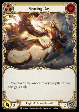 Searing Ray (Yellow) [DTD098] (Dusk till Dawn) Rainbow Foil