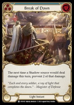 Break of Dawn (Blue) [DTD102] (Dusk till Dawn) Rainbow Foil