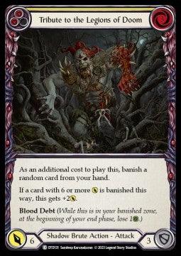 Tribute to the Legions of Doom (Yellow) [DTD131] (Dusk till Dawn) Rainbow Foil