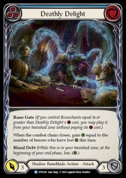 Deathly Delight (Blue) [DTD145] (Dusk till Dawn) Rainbow Foil