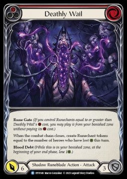 Deathly Wail (Red) [DTD146] (Dusk till Dawn) Rainbow Foil